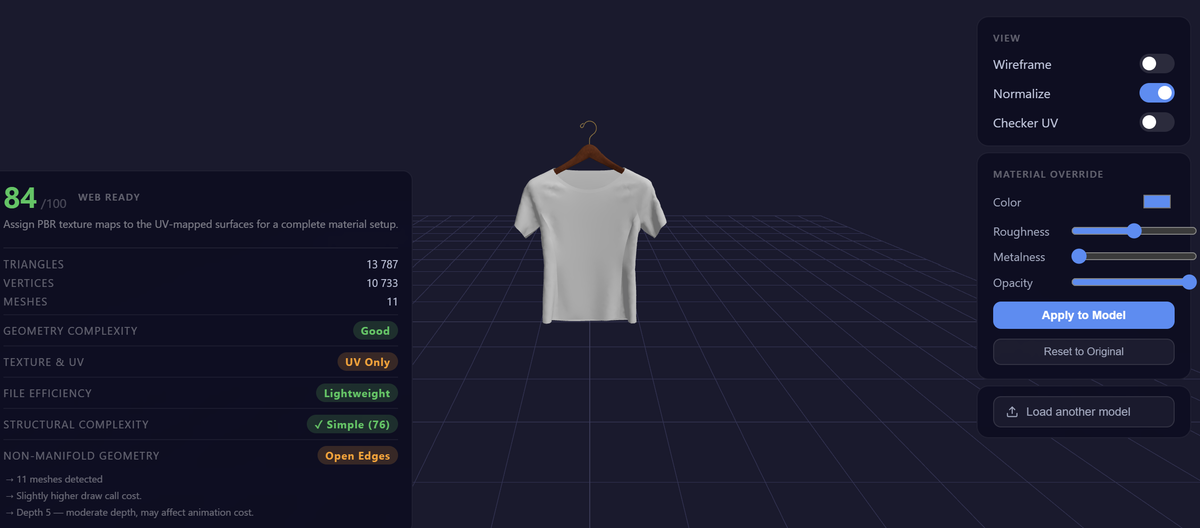 3D Model Readiness App